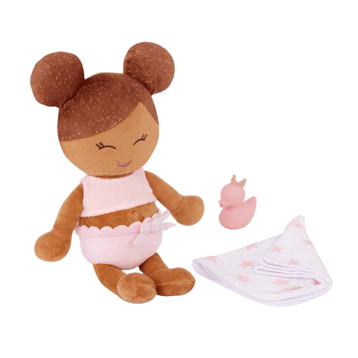 LullaBaby - LullaBaby - Zachte Badpop met Accessoire – Meisje - Playlaan