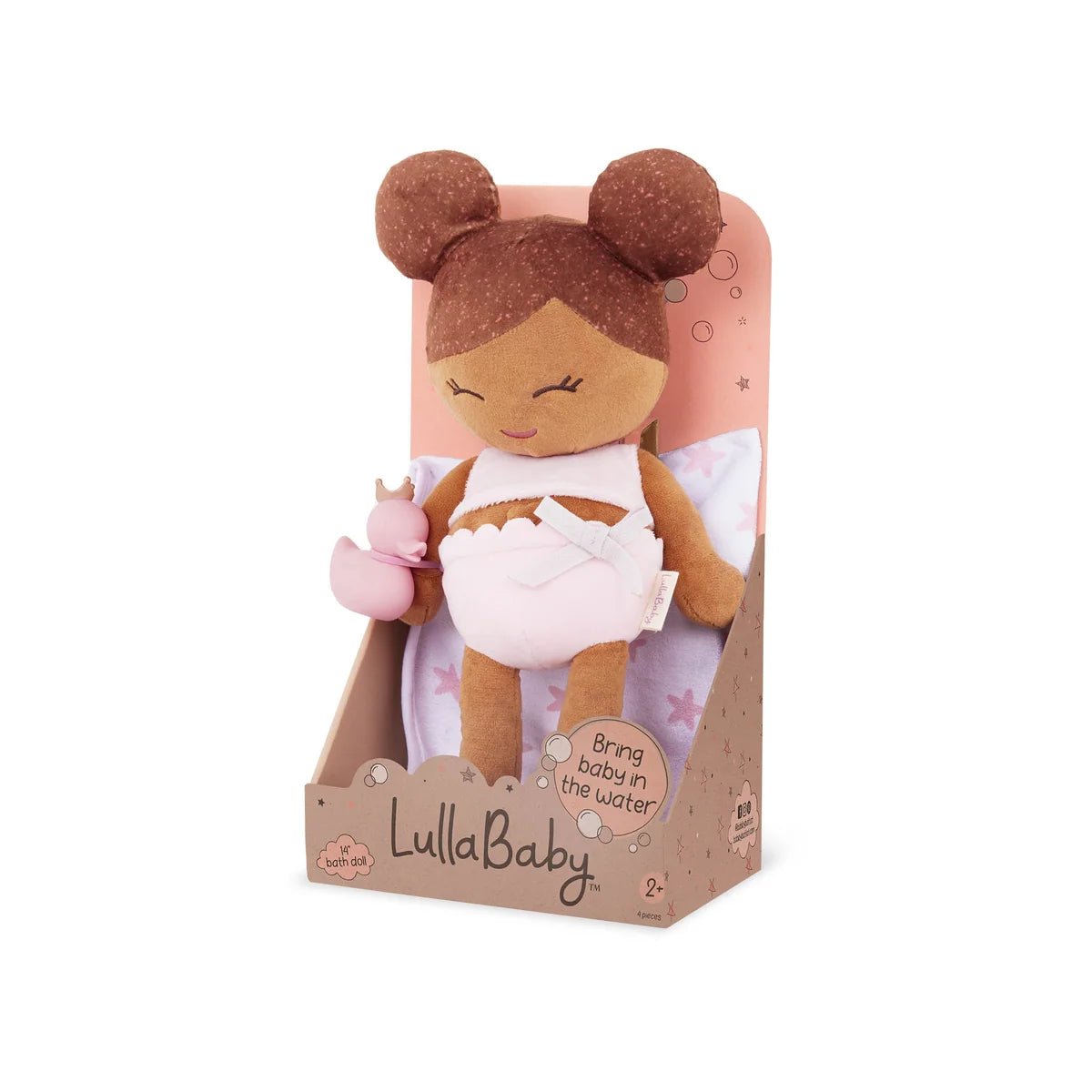 LullaBaby - LullaBaby - Zachte Badpop met Accessoire – Meisje - Playlaan