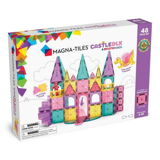 Magna - Tiles - MAGNA - TILES® CASTLE DLX + microMAGS 48 stuks - Playlaan