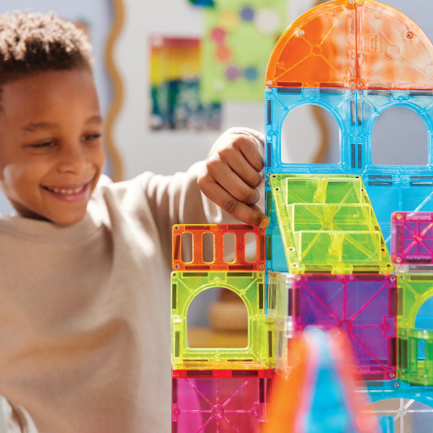 Magna - Tiles - Magna - Tiles City Center 110 - delige Set - Playlaan