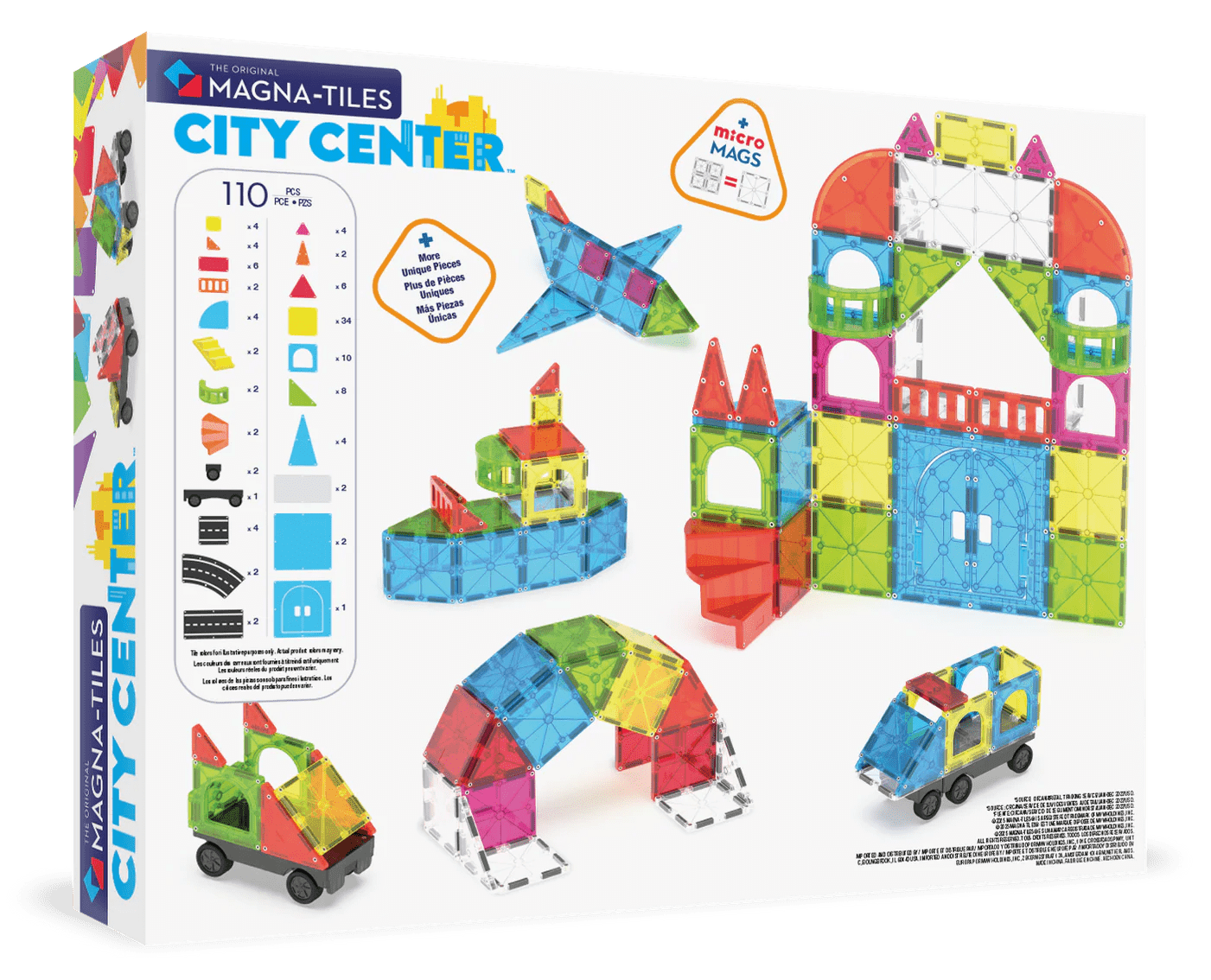 Magna - Tiles - Magna - Tiles City Center 110 - delige Set - Playlaan