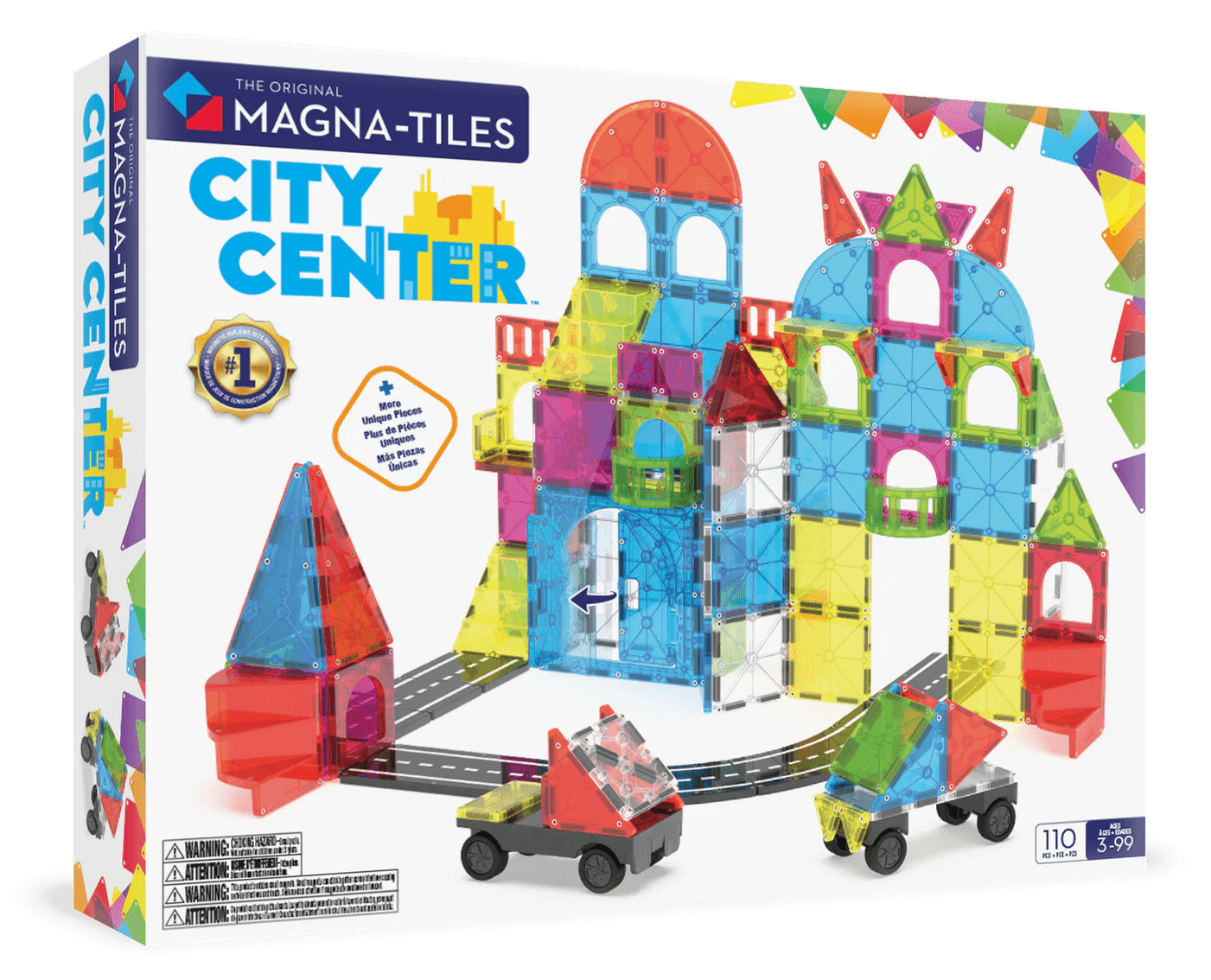 Magna - Tiles - Magna - Tiles City Center 110 - delige Set - Playlaan
