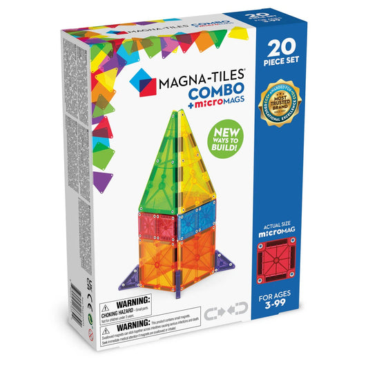 Magna - Tiles - MAGNA - TILES® COMBO + microMAGS - 20stuks - Playlaan