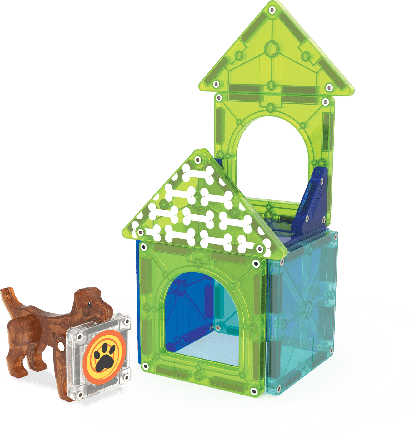 Magna - Tiles - Magna - Tiles Dog house 13 - delig Set - Playlaan