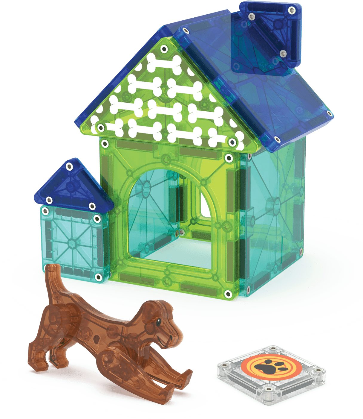Magna - Tiles - Magna - Tiles Dog house 13 - delig Set - Playlaan