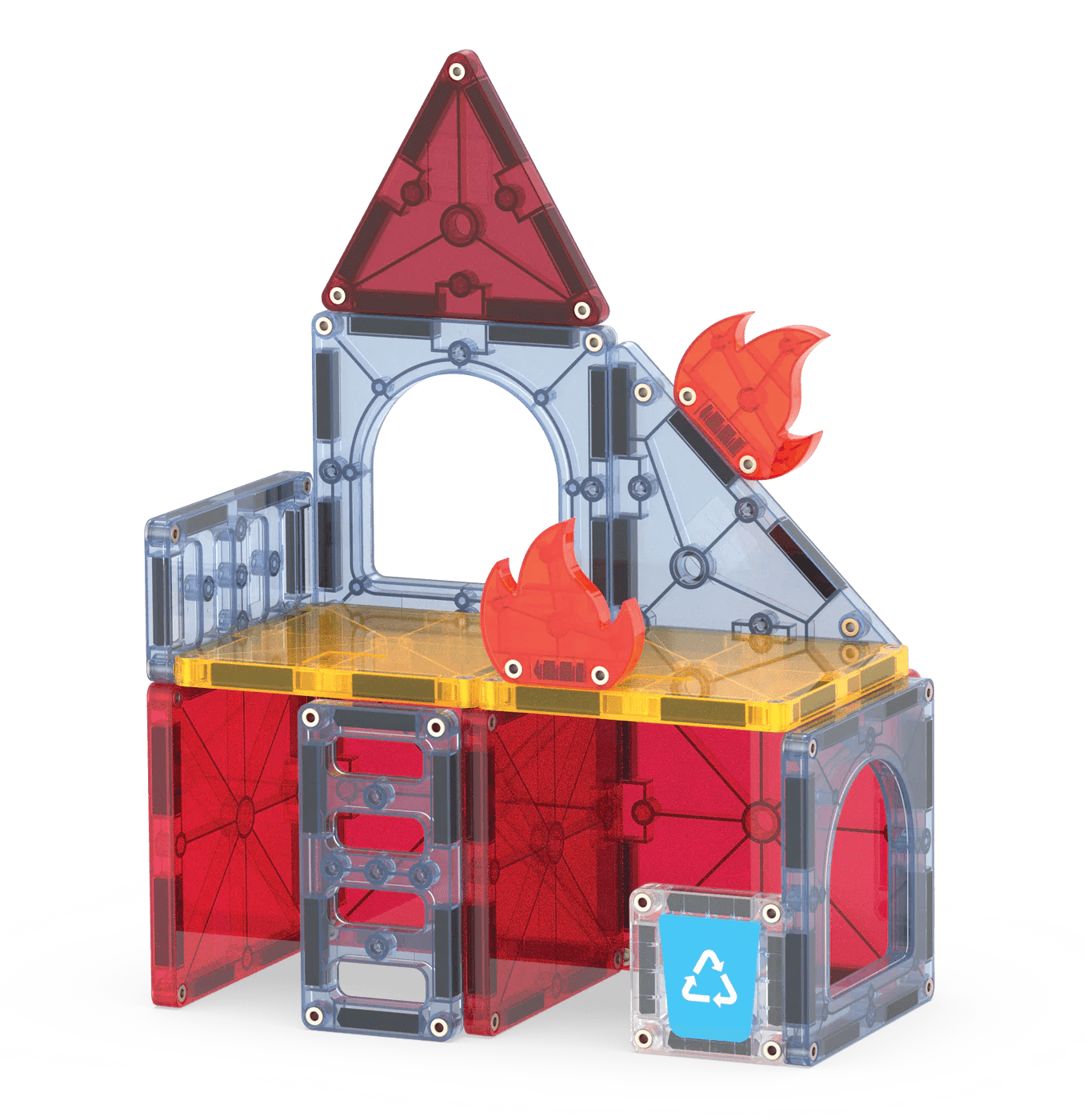 Magna - Tiles - Magna - Tiles Fire Rescue 27 - delig Set - Playlaan