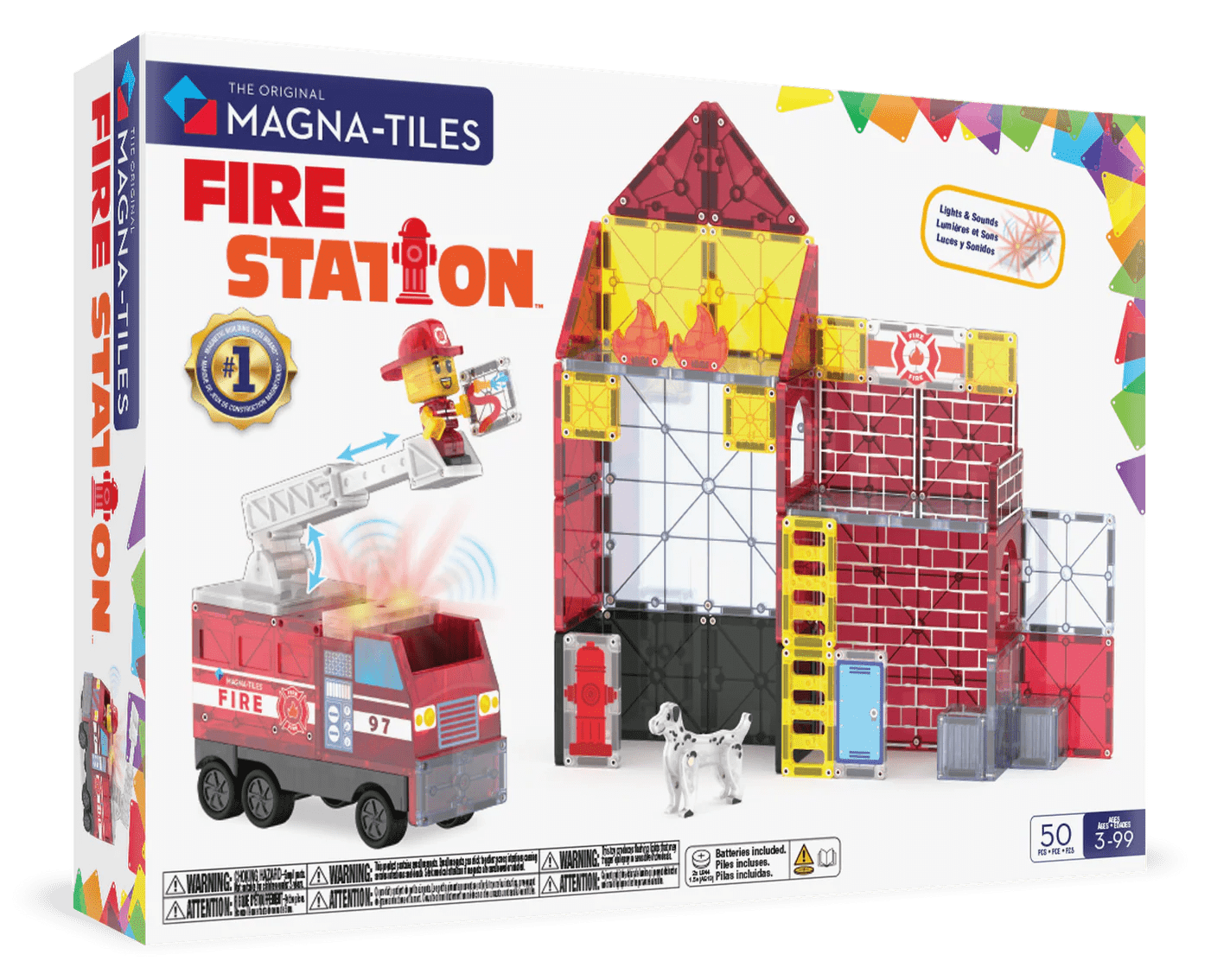 Magna - Tiles - Magna - Tiles - Fire Station 50 - delig set - Playlaan
