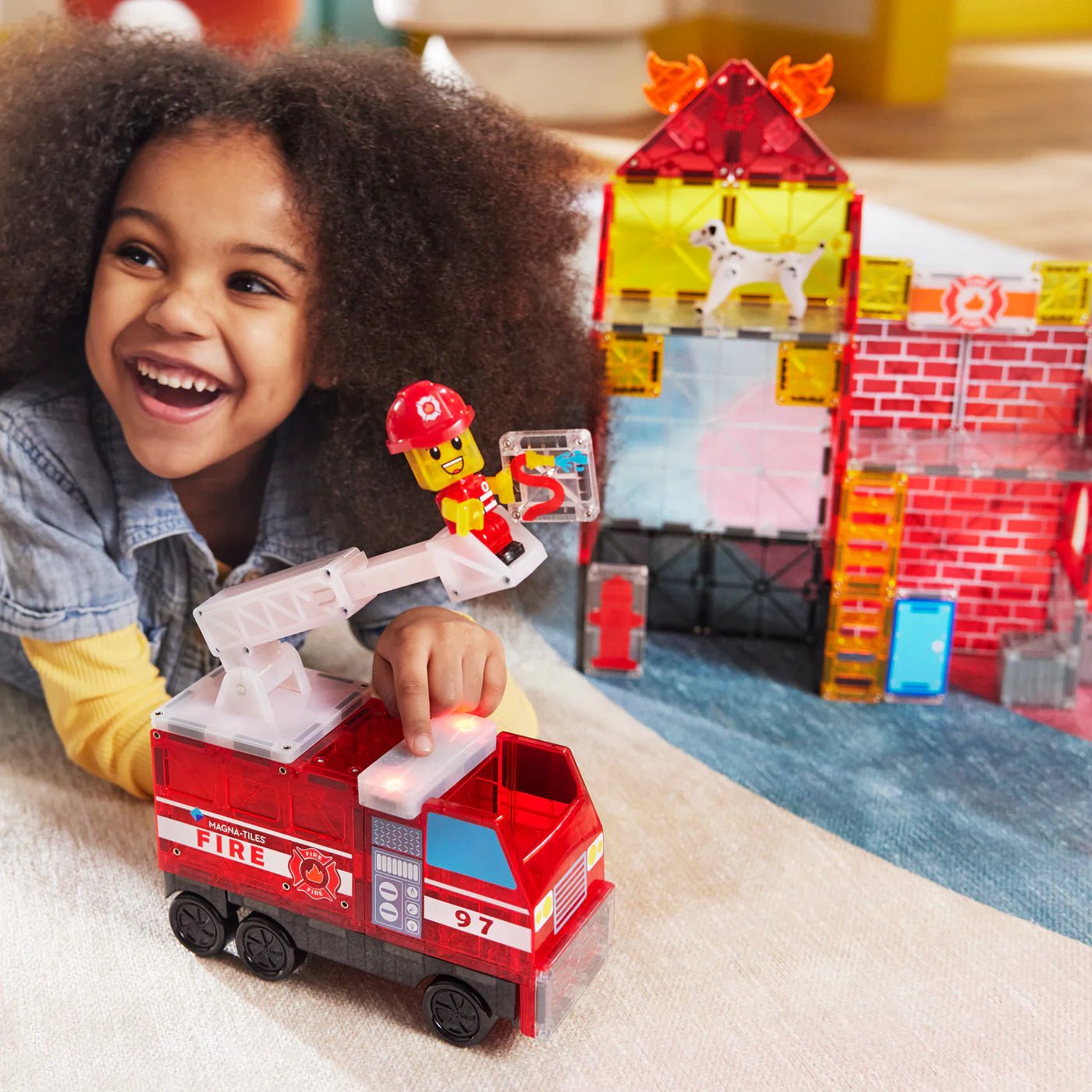 Magna - Tiles - Magna - Tiles - Fire Station 50 - delig set - Playlaan