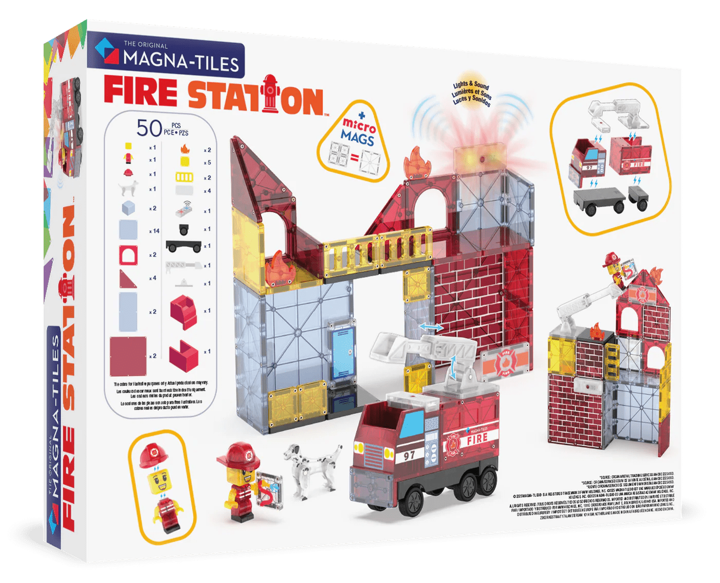 Magna - Tiles - Magna - Tiles - Fire Station 50 - delig set - Playlaan