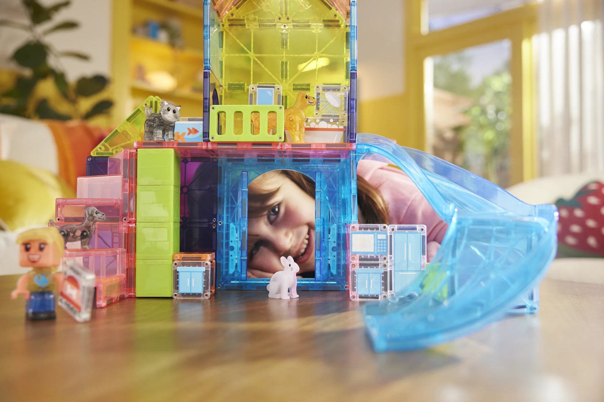 Magna - Tiles - Magna - Tiles Huisdier Speelhuis 50 - delige Set - Playlaan