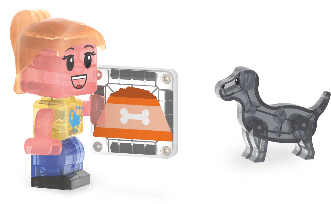 Magna - Tiles - Magna - Tiles Huisdier Speelhuis 50 - delige Set - Playlaan