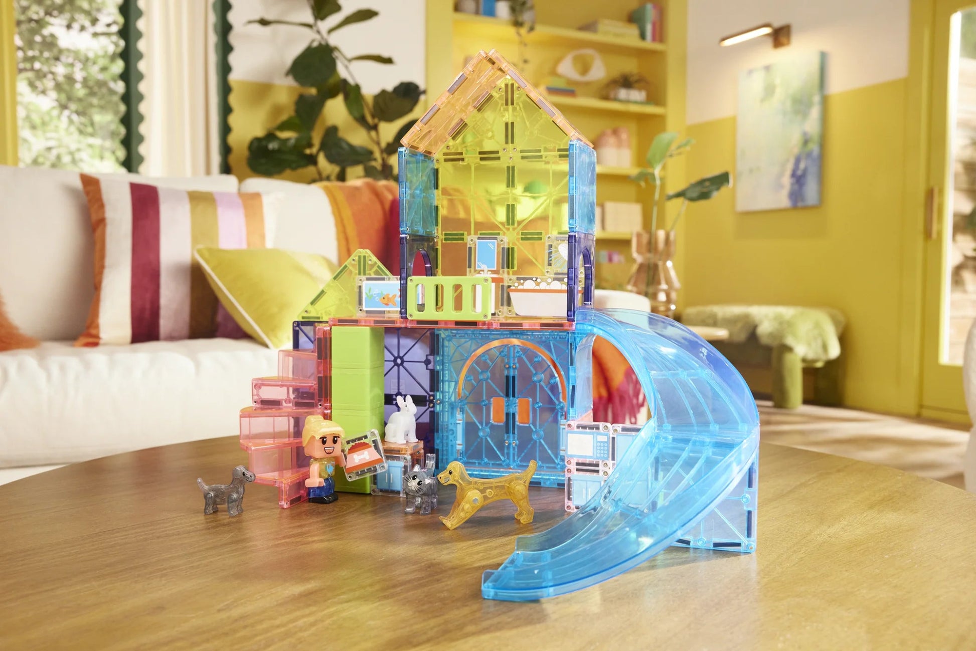 Magna - Tiles - Magna - Tiles Huisdier Speelhuis 50 - delige Set - Playlaan