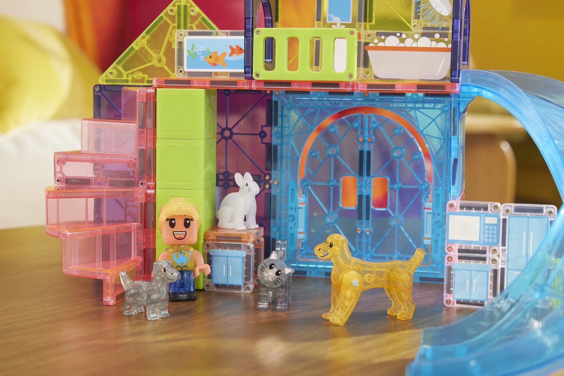Magna - Tiles - Magna - Tiles Huisdier Speelhuis 50 - delige Set - Playlaan