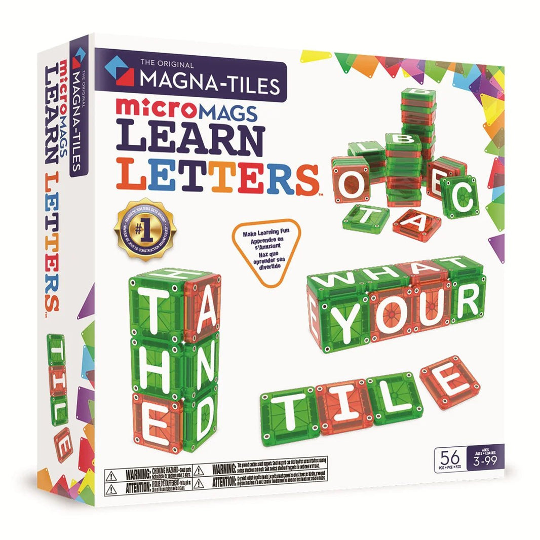 Magna-Tiles - Magna-Tiles - MicroMAGS Magnetische Letterset – 56 stuks - Playlaan