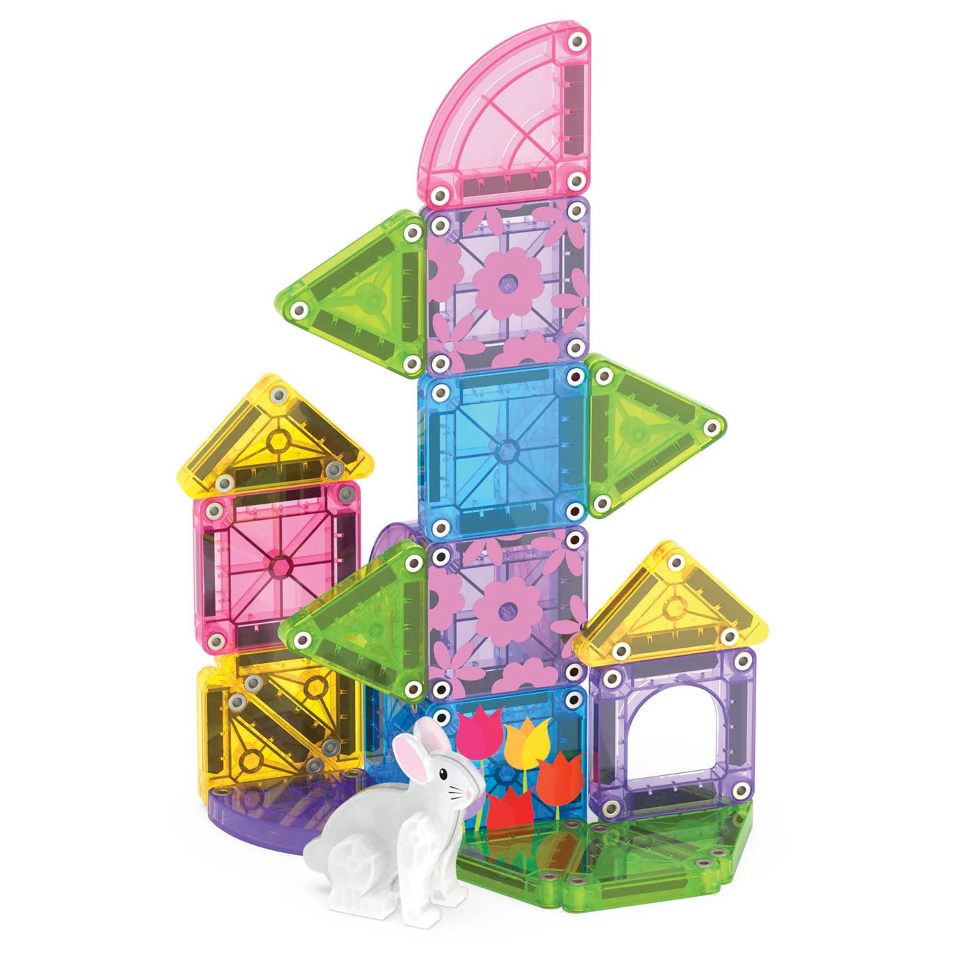 Magna - Tiles - Magna - Tiles Micromags Spring Garden reisset (24 - delig) - Playlaan