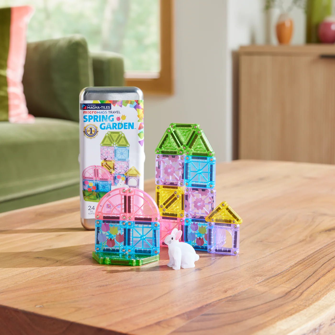 Magna - Tiles - Magna - Tiles Micromags Spring Garden reisset (24 - delig) - Playlaan
