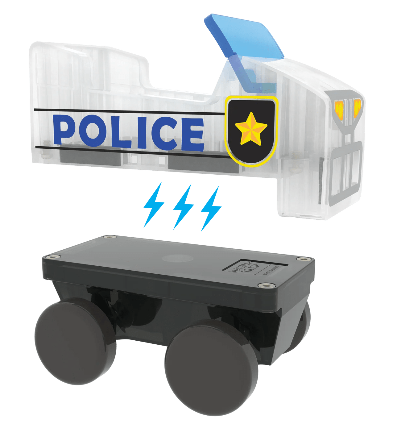 Magna - Tiles - Magna - Tiles Police Station 20 - delige Set - Playlaan