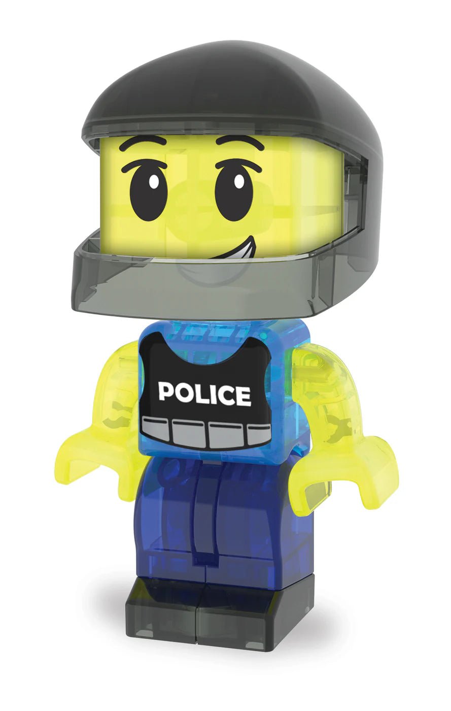 Magna - Tiles - Magna - Tiles Police Station 20 - delige Set - Playlaan