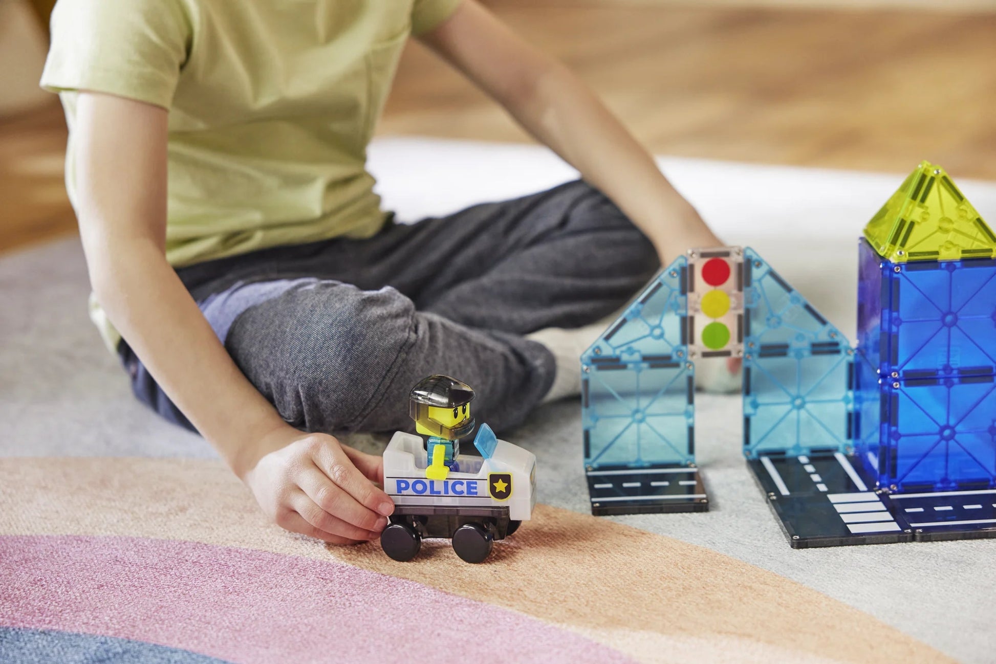 Magna - Tiles - Magna - Tiles Police Station 20 - delige Set - Playlaan