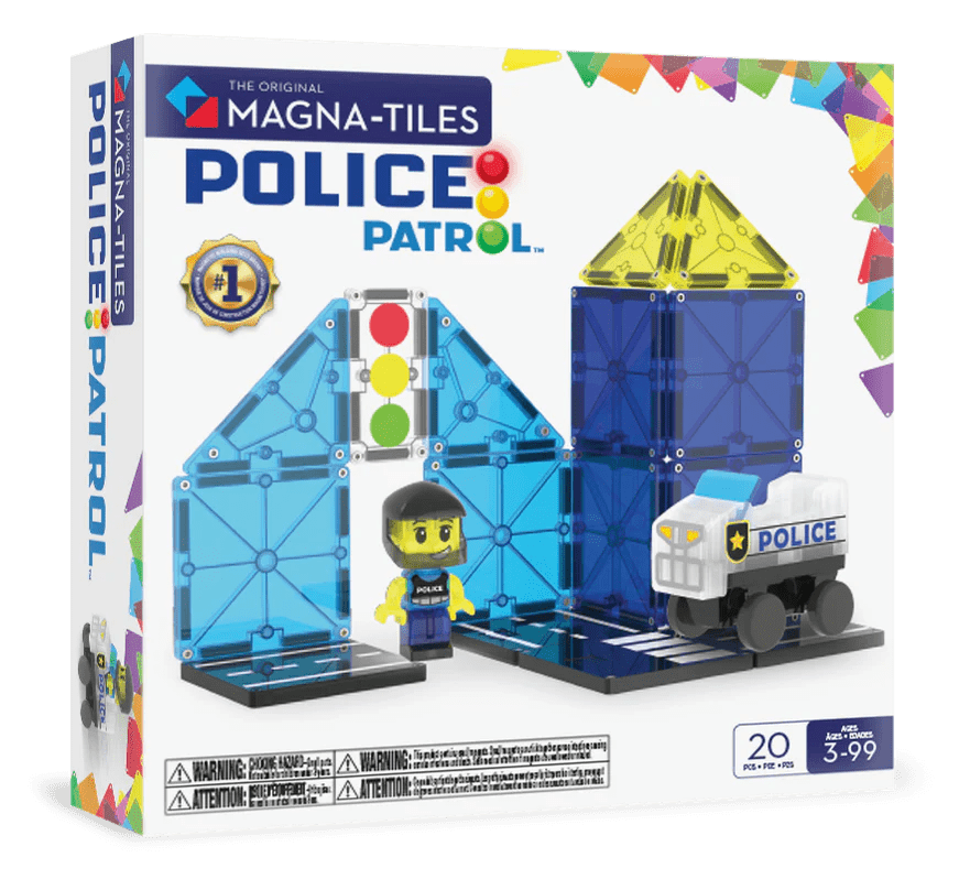 Magna - Tiles - Magna - Tiles Police Station 20 - delige Set - Playlaan