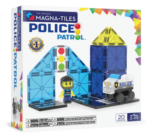 Magna - Tiles - Magna - Tiles Police Station 20 - delige Set - Playlaan