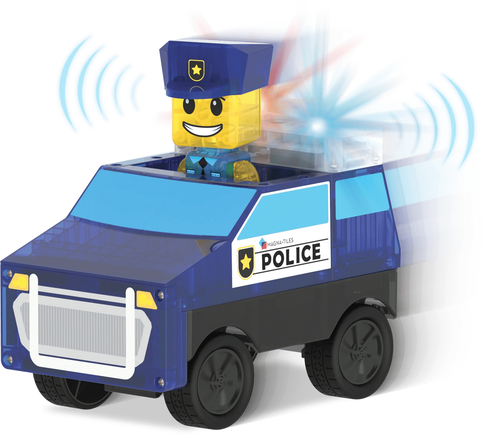Magna - Tiles - Magna - Tiles Police Station 35 - Piece Set - Playlaan