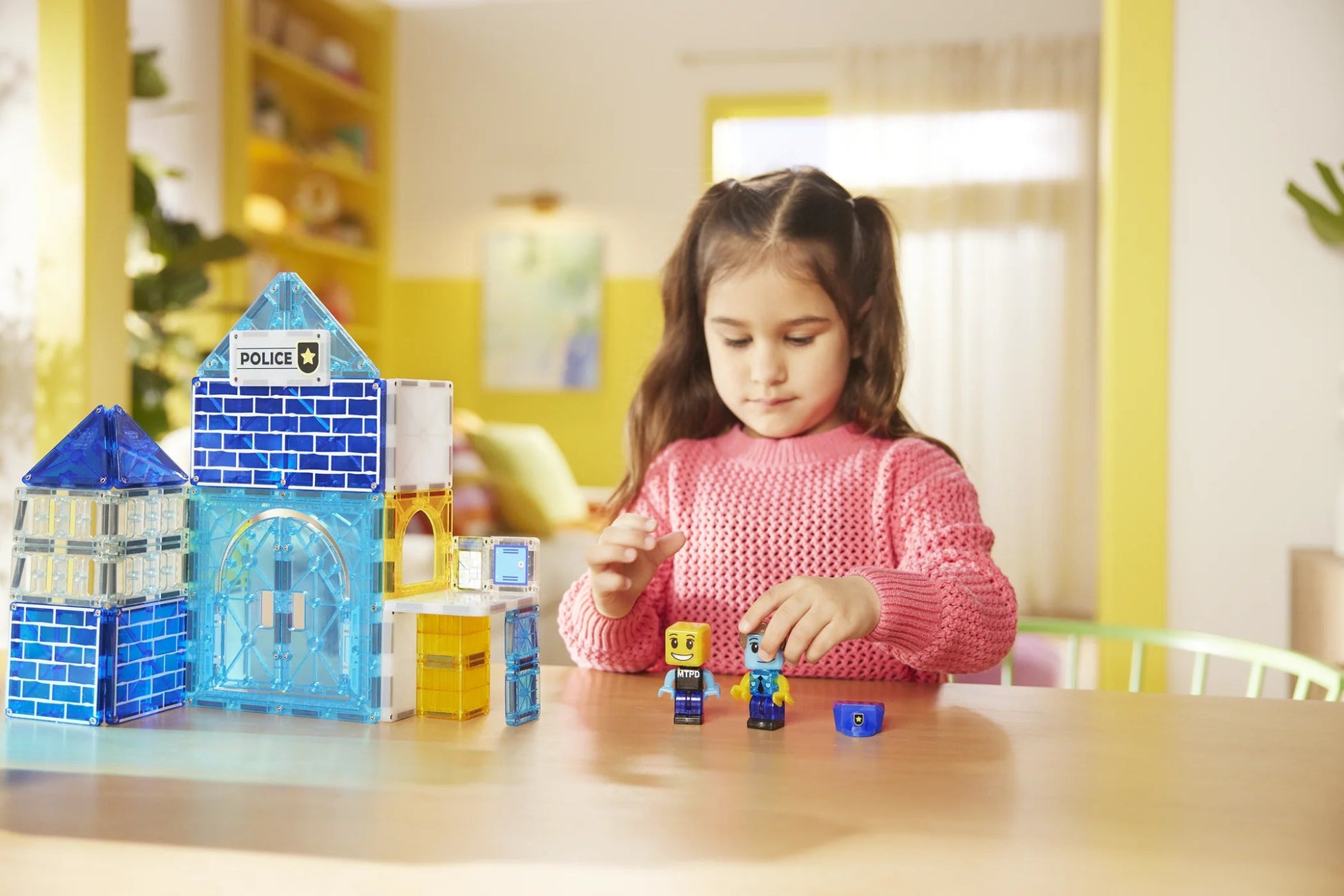 Magna - Tiles - Magna - Tiles Police Station 35 - Piece Set - Playlaan