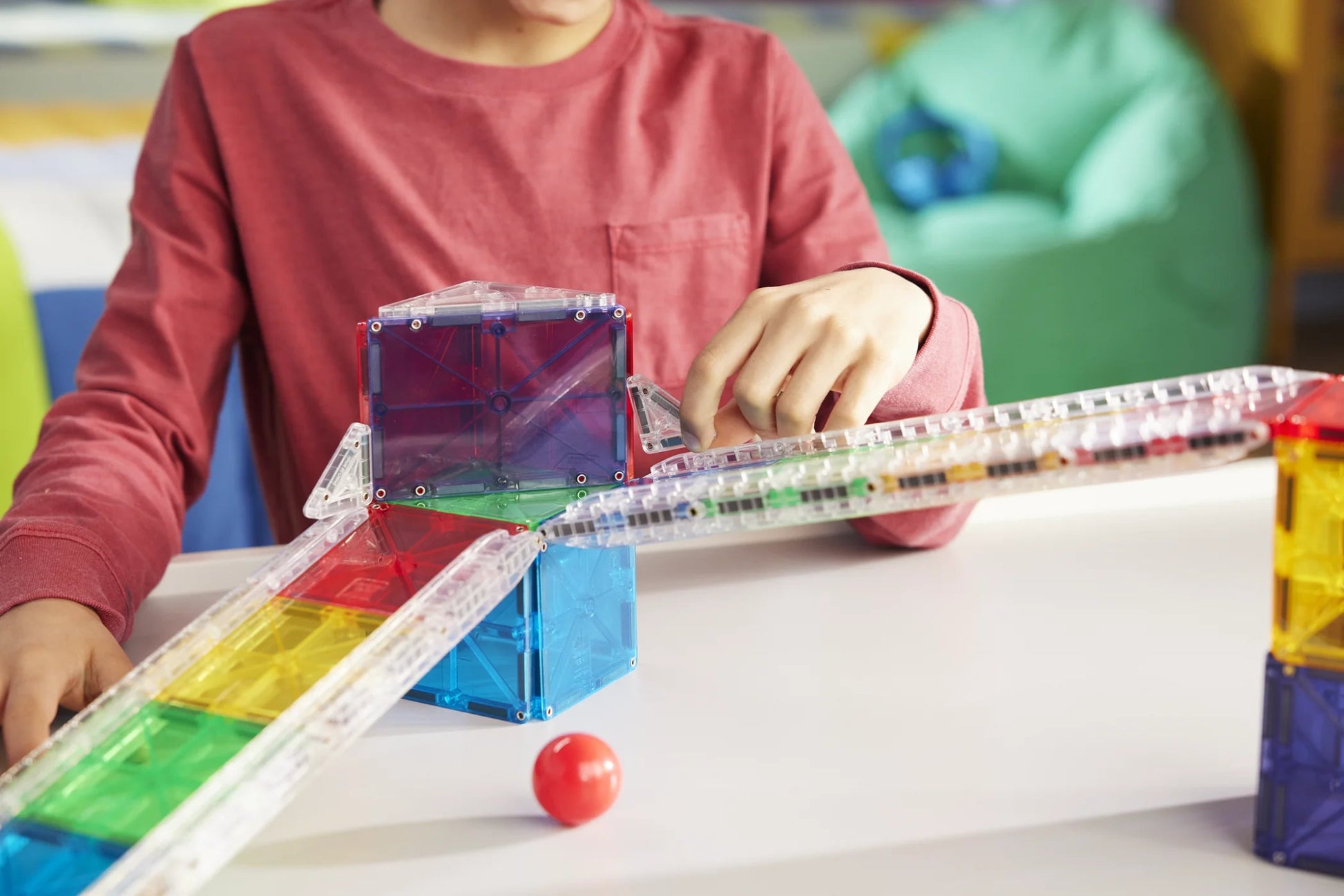 Magna - Tiles - Magna - Tiles Rail Racers 33 - delig set - Playlaan