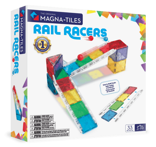 Magna - Tiles - Magna - Tiles Rail Racers 33 - delig set - Playlaan