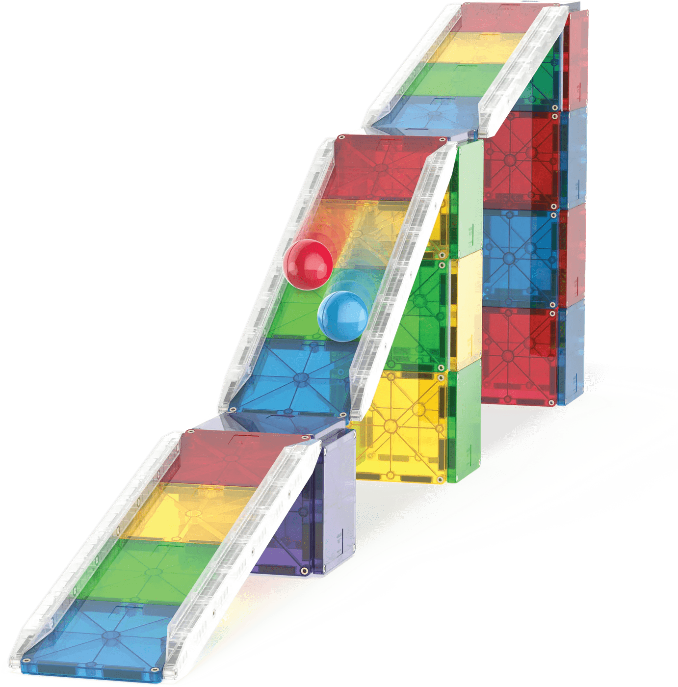 Magna - Tiles - Magna - Tiles Rail Racers Deluxe 90 - Piece Set - Playlaan