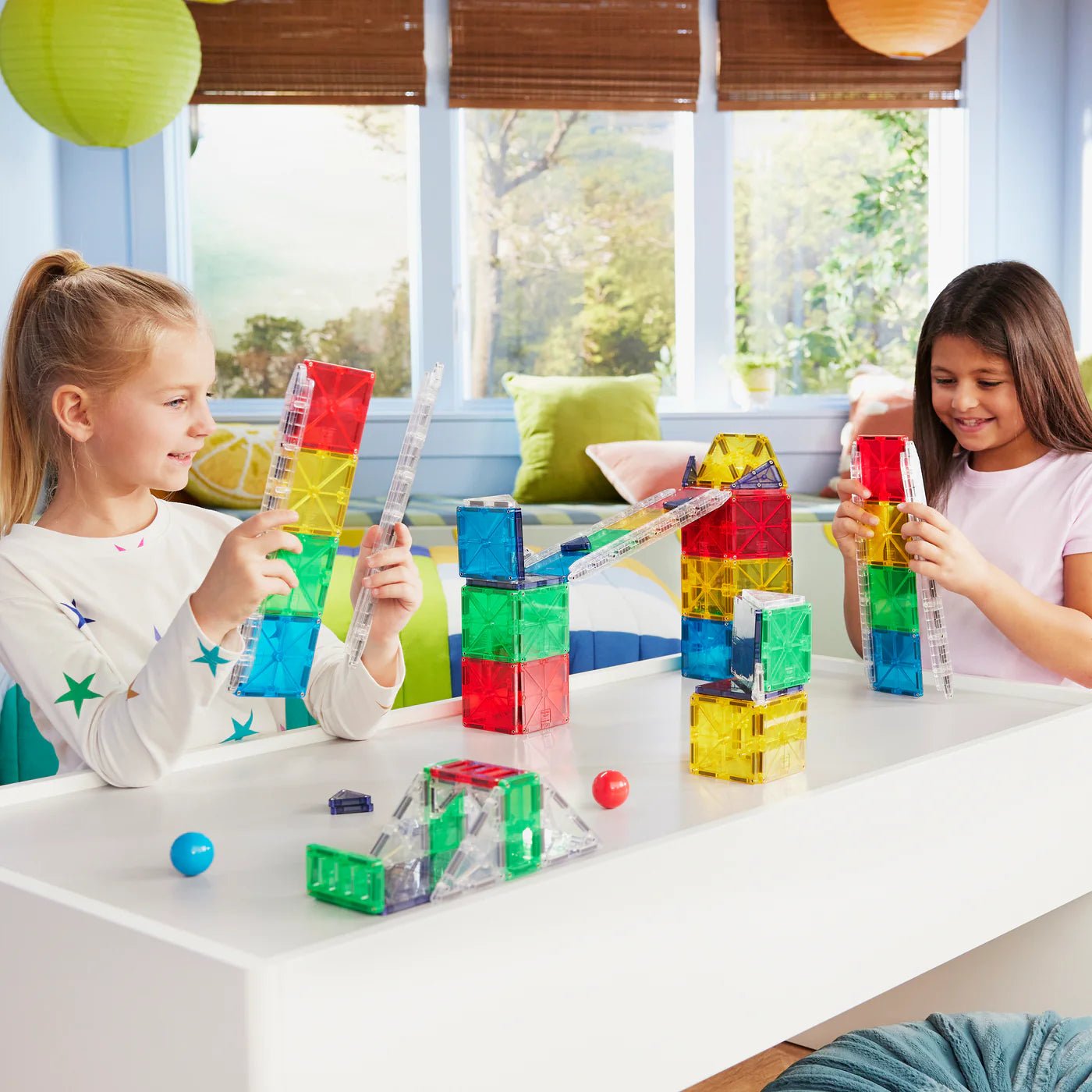 Magna - Tiles - Magna - Tiles Rail Racers Deluxe 90 - Piece Set - Playlaan