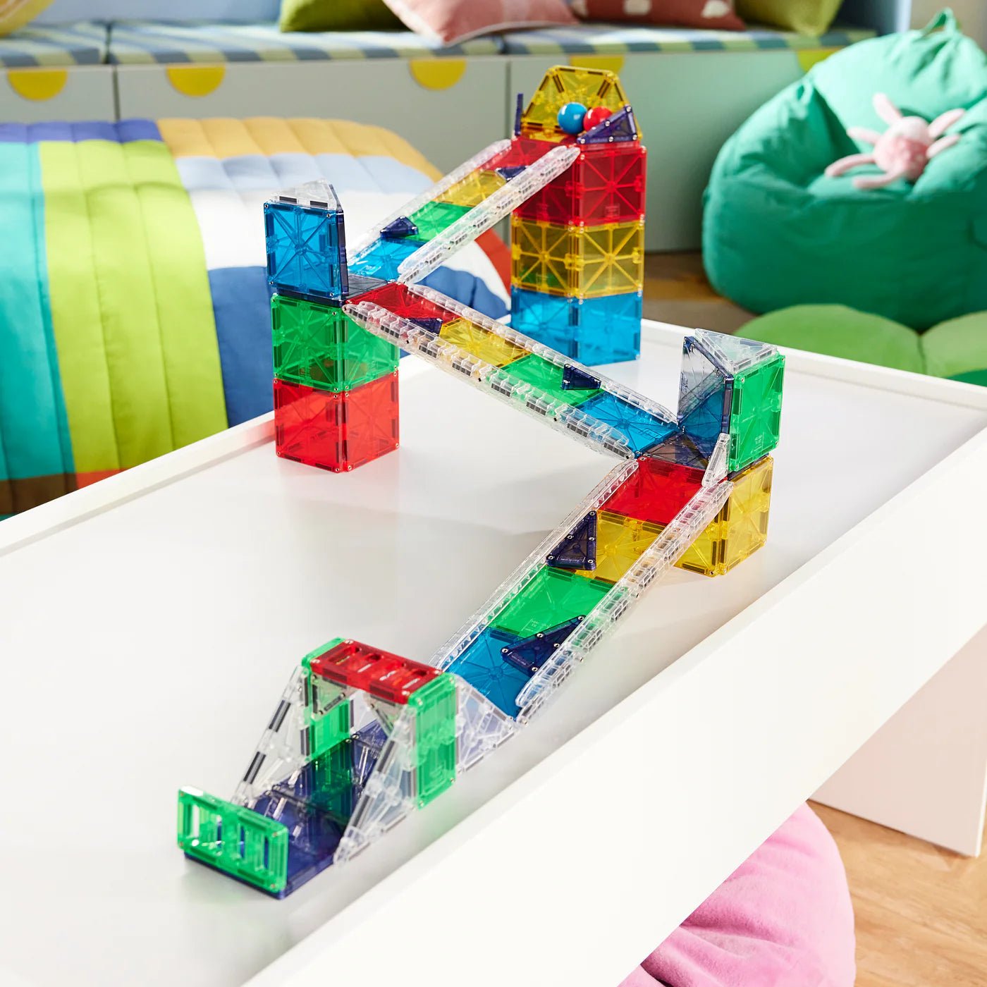 Magna - Tiles - Magna - Tiles Rail Racers Deluxe 90 - Piece Set - Playlaan