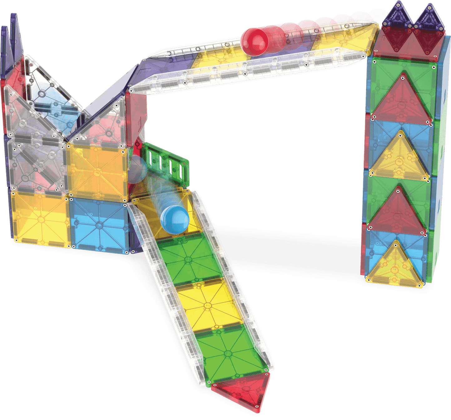 Magna - Tiles - Magna - Tiles Rail Racers Deluxe 90 - Piece Set - Playlaan