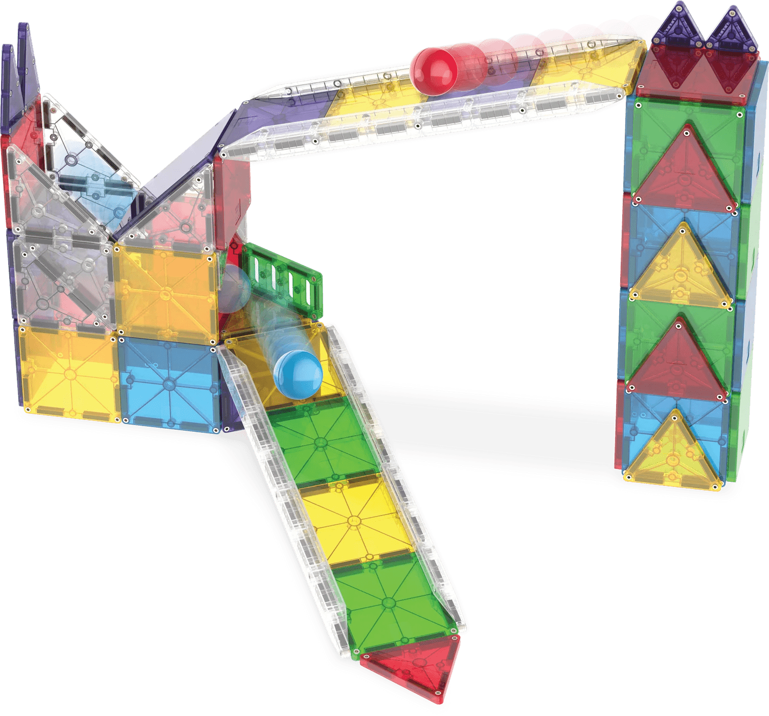 Magna - Tiles - Magna - Tiles Rail Racers Deluxe 90 - Piece Set - Playlaan