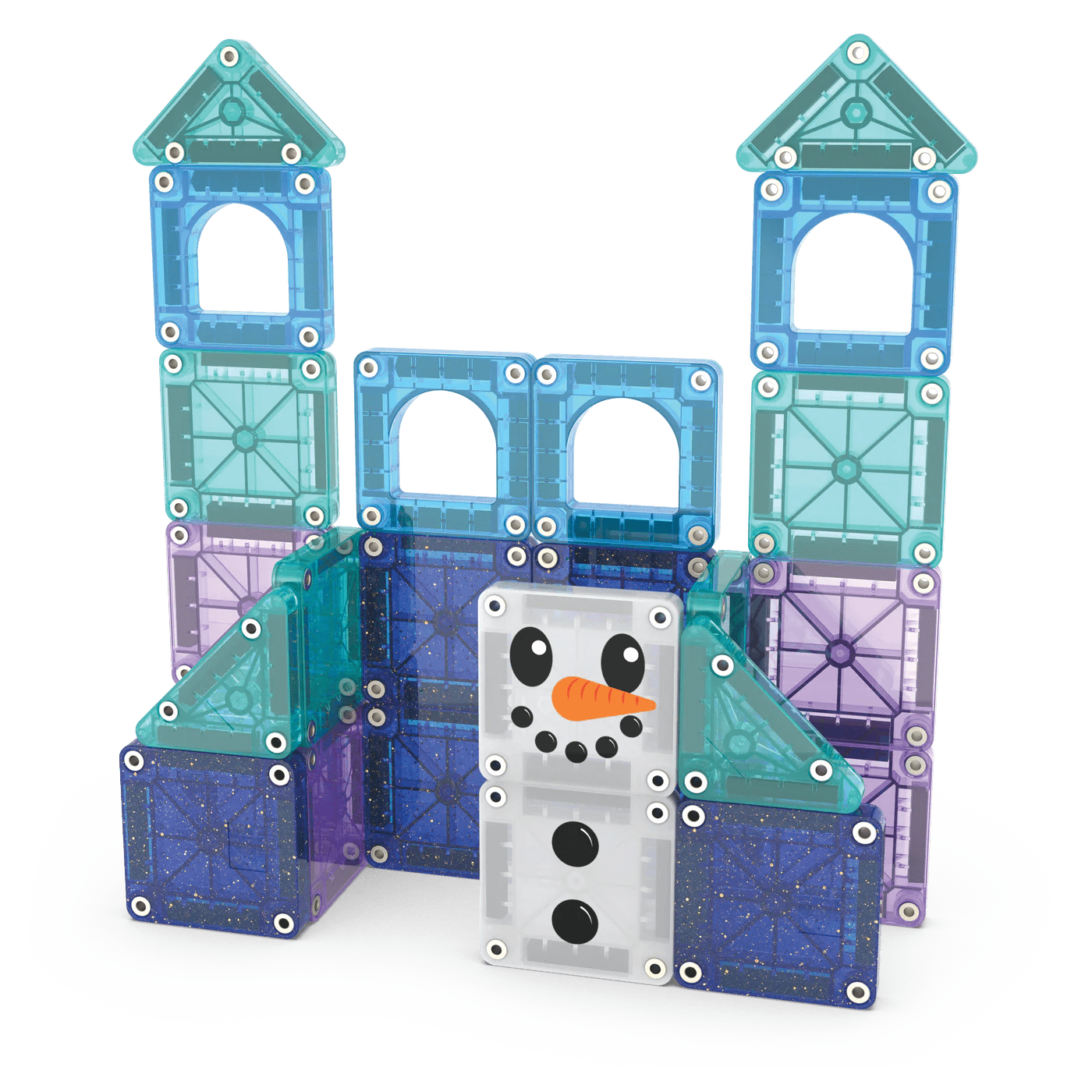 Magna - Tiles - Magna - Tiles Winter Wonder Travel set in metalen blikje 26st - Playlaan