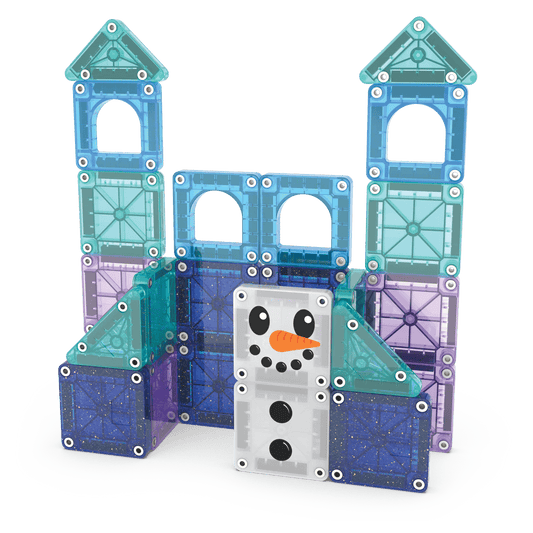 Magna - Tiles - Magna - Tiles Winter Wonder Travel set in metalen blikje 26st - Playlaan