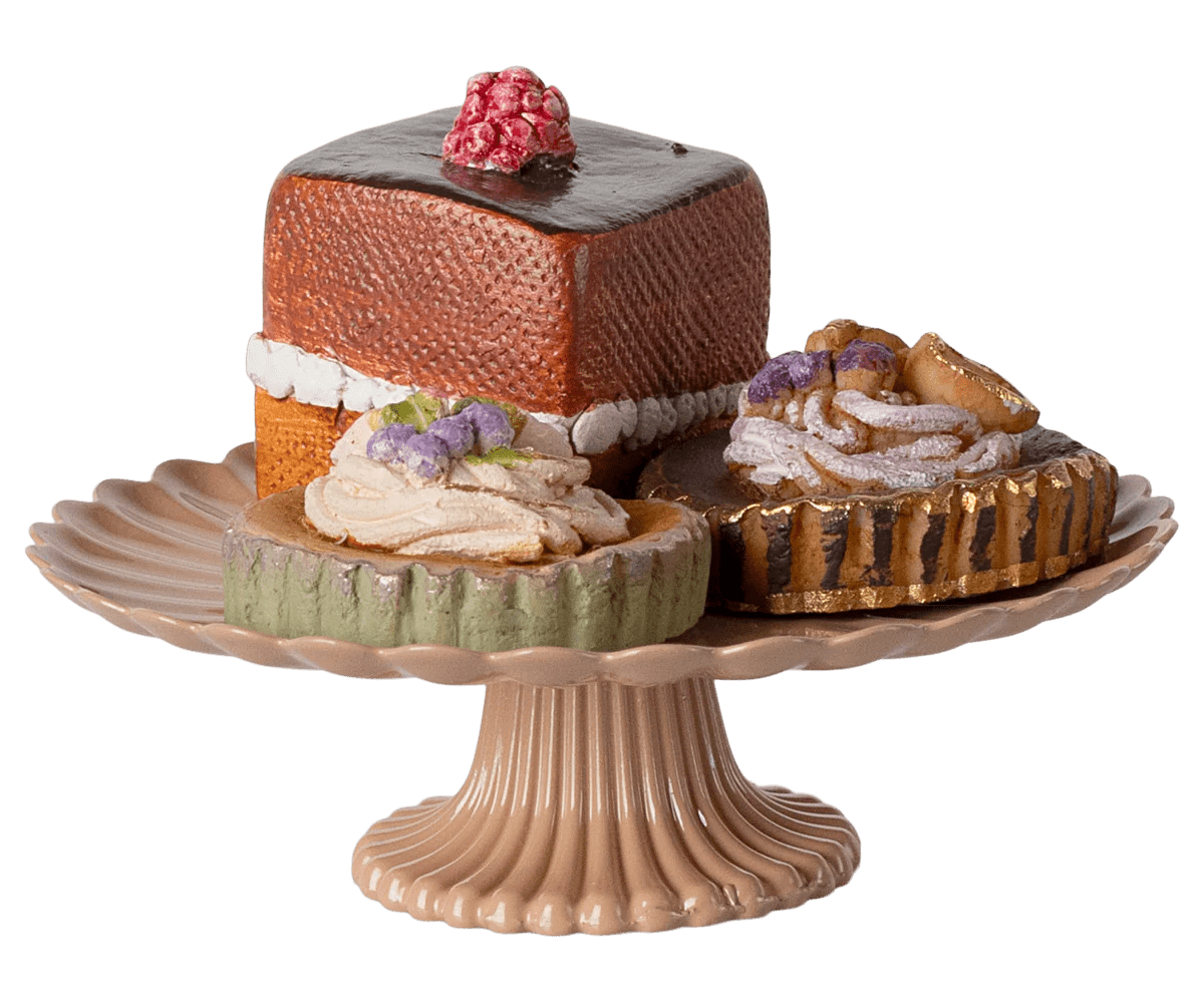 Maileg - Cakes and cakestand, Mini - Playlaan