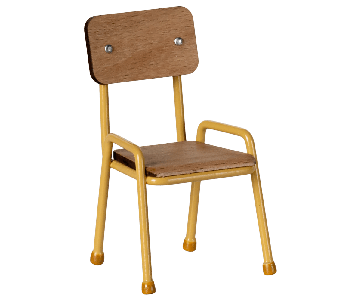 Maileg - Chair, Mouse - Yellow - Playlaan