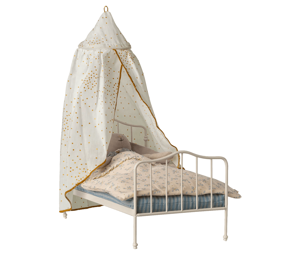 Maileg - Maileg - Bed canopy, Miniature - Off white - Playlaan