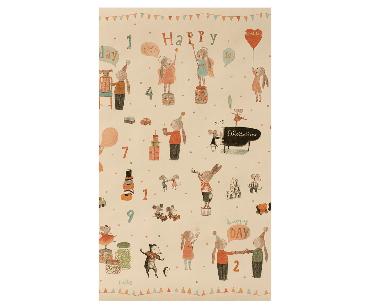 Maileg - Maileg - Cadeauverpakking (10m) - Happy Day! - Playlaan
