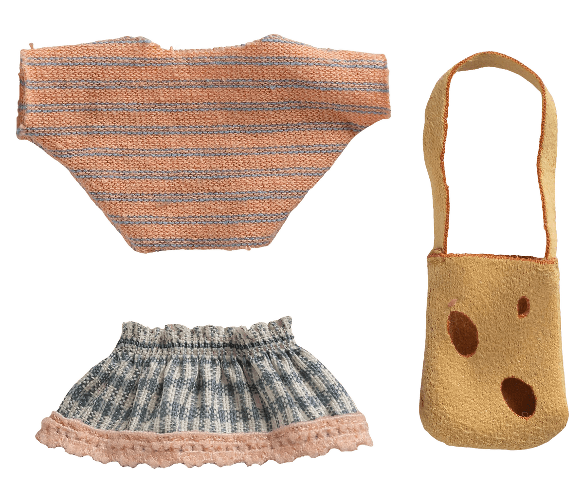 Maileg - Maileg - Clothes and bag, Little sister mouse - Playlaan