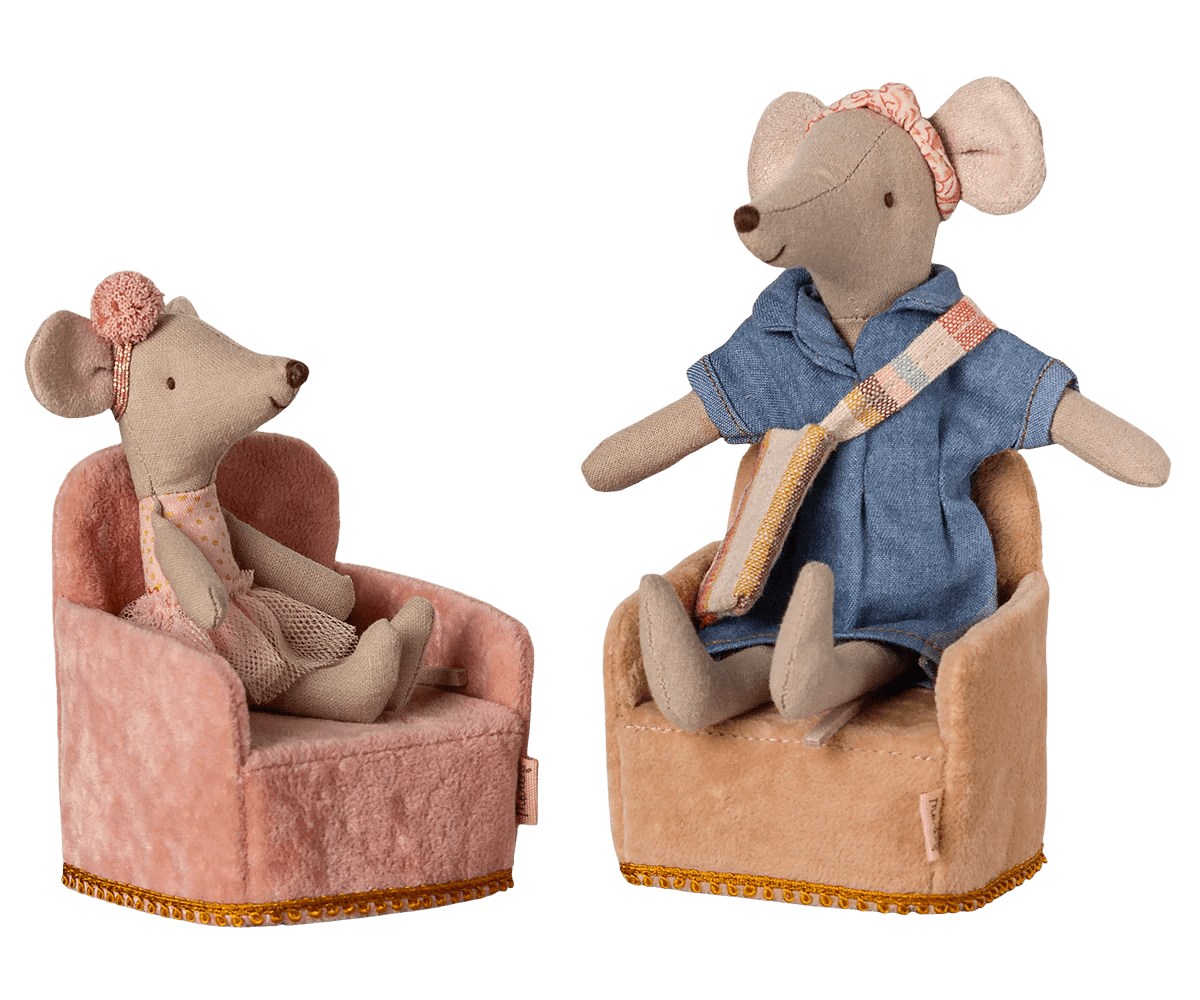 Maileg - Maileg - Folding chair Mouse - Powder - Playlaan