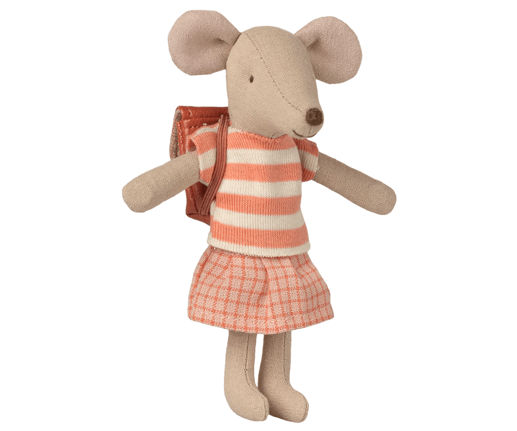 Maileg - Maileg - Grote Zus Muis met driewieler - roze - Playlaan