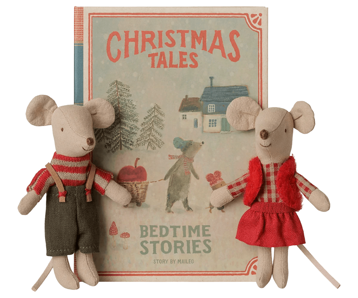 Maileg - Maileg - Kerstmuizen – Kleine Zus en Broer in Boek - Playlaan