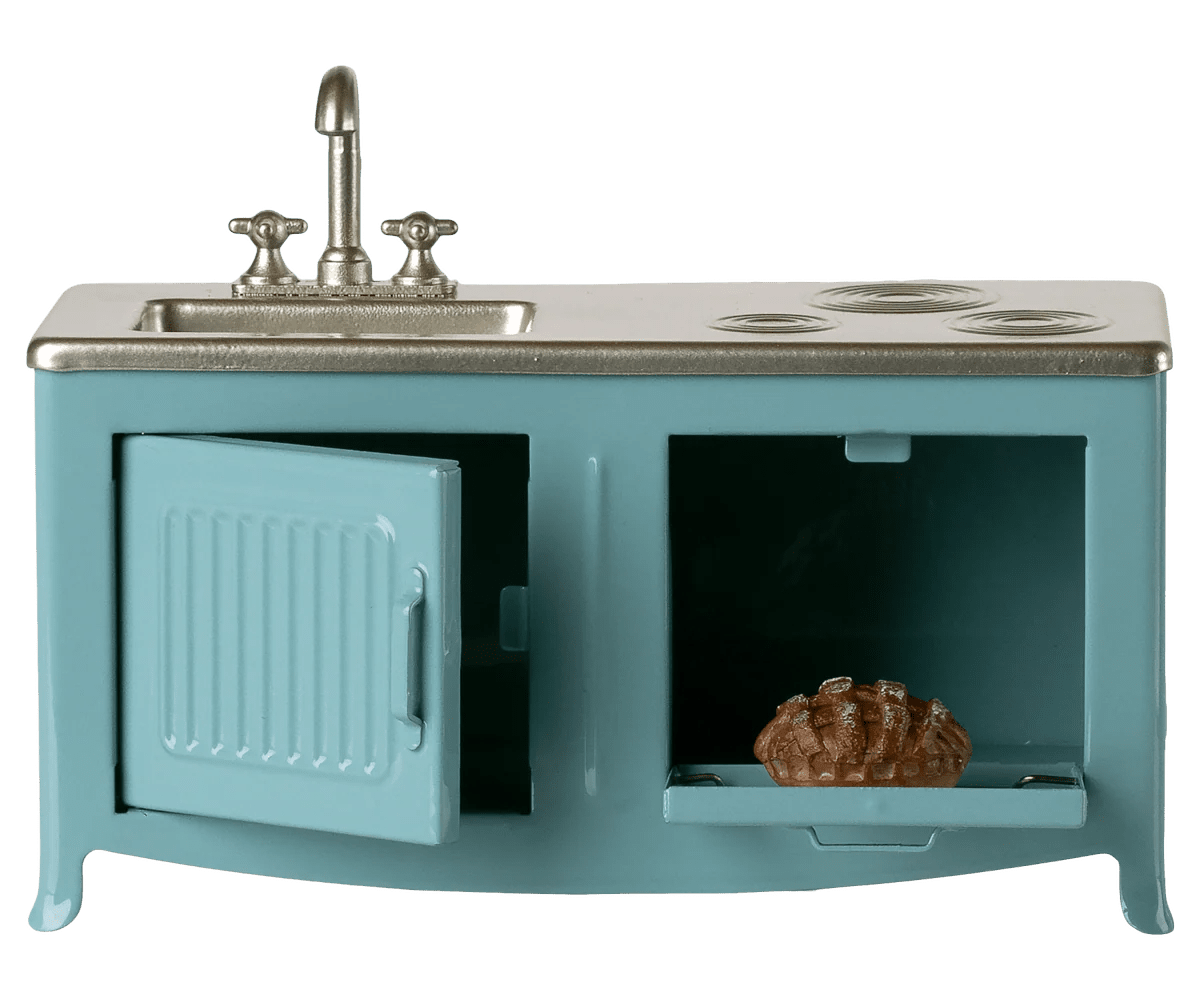 Maileg - Maileg - Keuken voor muizen poppenhuis - Blauw - Playlaan