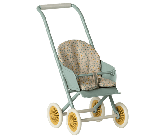 Maileg - Maileg - Kinderwagen, Micro - Mint - Playlaan