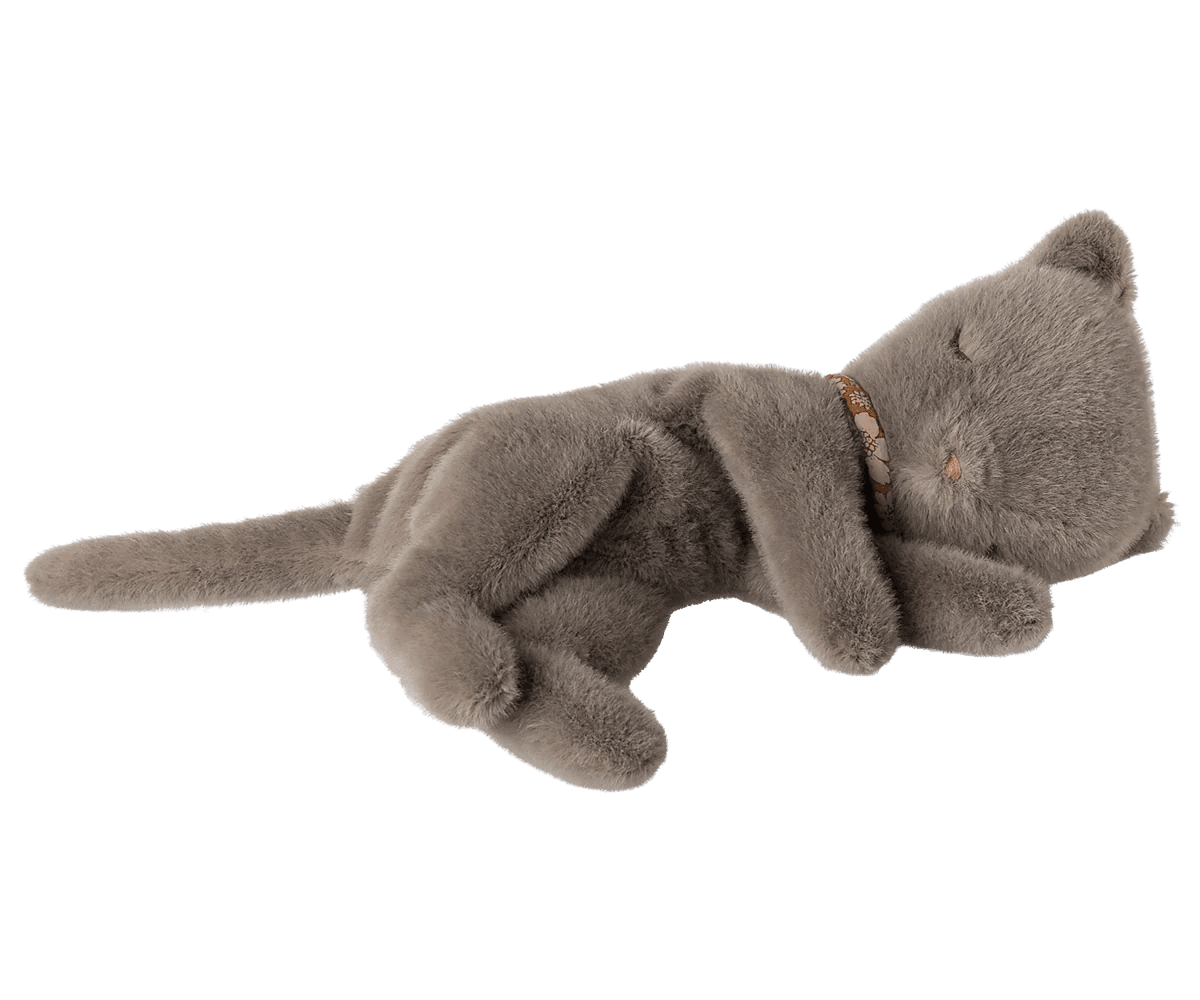 Maileg - Maileg - Knuffel slapend katje - grijs - Playlaan