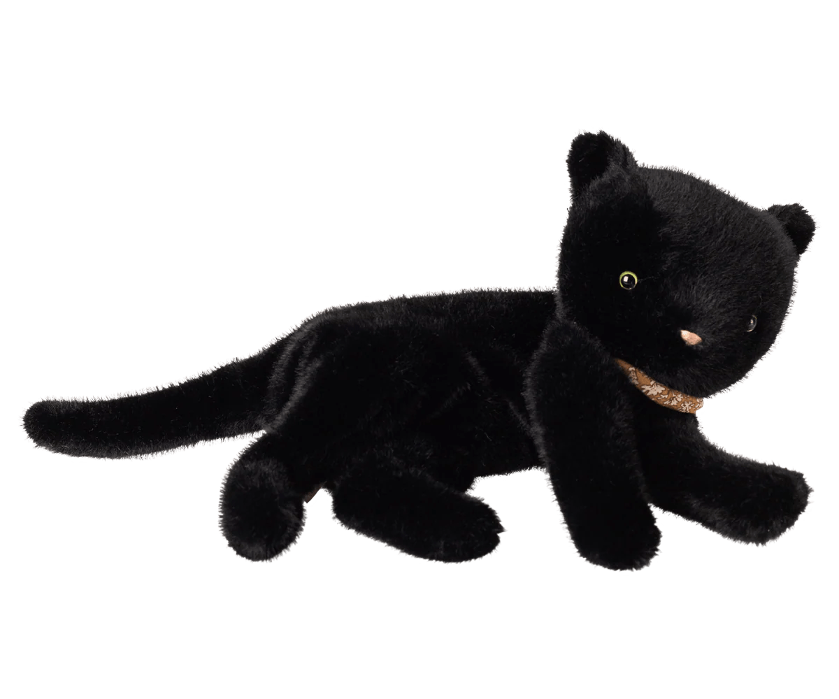 Maileg - Maileg - Knuffel Slapende kitten Medium - Zwart - Playlaan