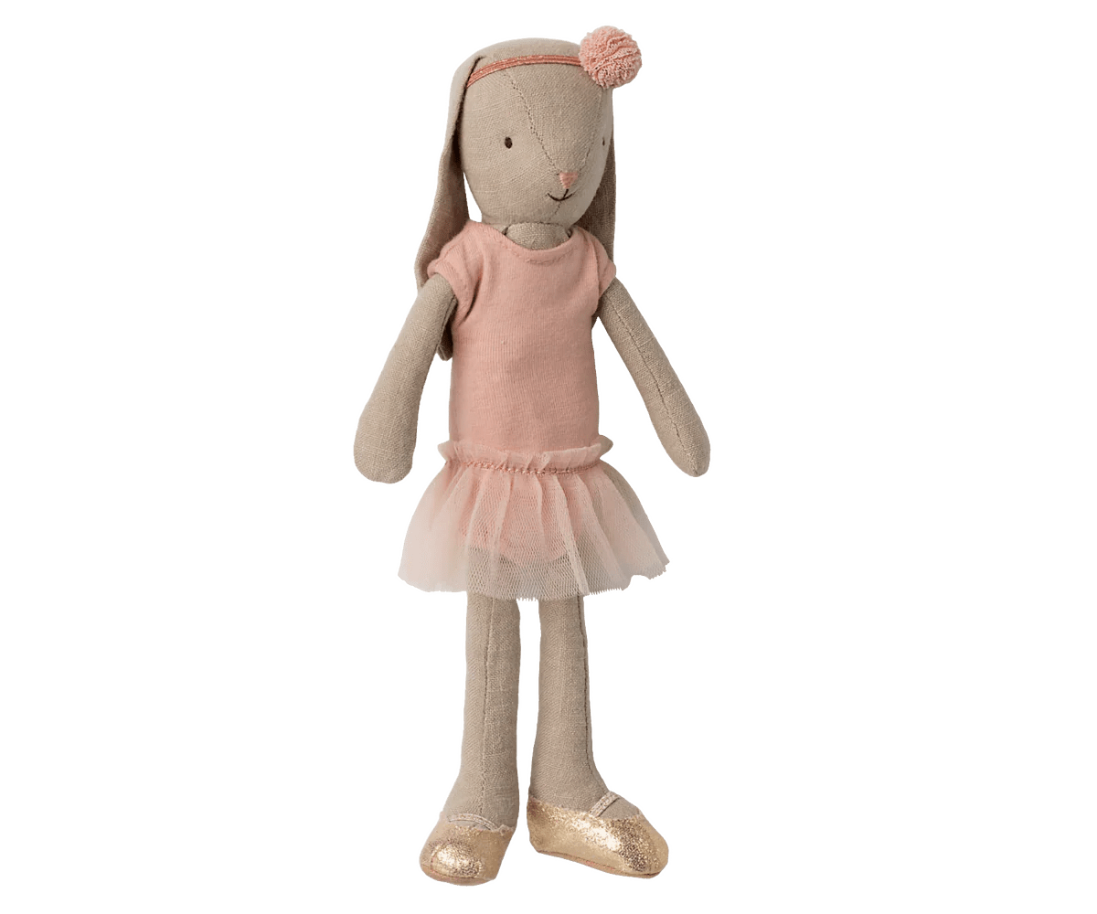 Maileg - Maileg - Konijn ballerina met balletpakje en rok - roze - classic maat 2 - Playlaan