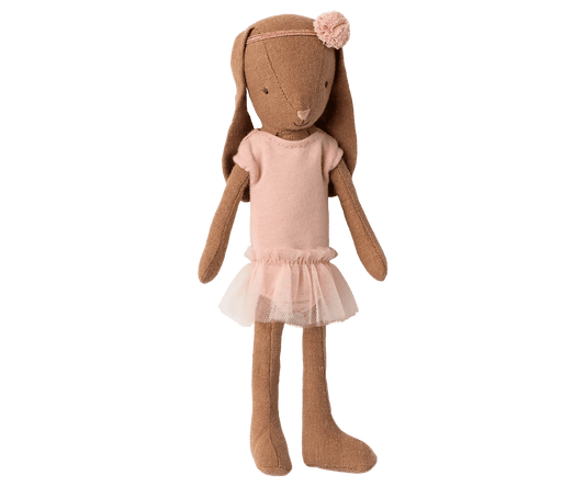 Maileg - Maileg - Konijn ballerina met balletpakje en rok - roze - maat 1 - Playlaan